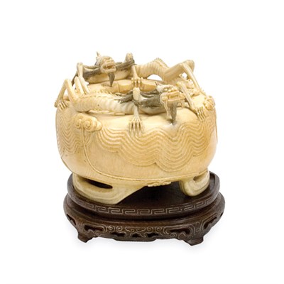 Lot 75 - Chinese Ivory Brush Washer 19th Century Of...
