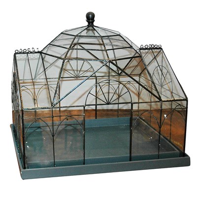 Lot 94 - Metal and Glass Diminutive Arboretum Height 15...