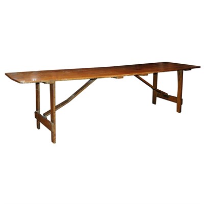 Lot 96 - Provincial Pine Plank Table Height 29 inches,...