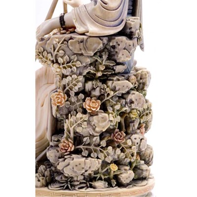 Lot 187 - Chinese Ivory Carving of a Young Woman Qing...