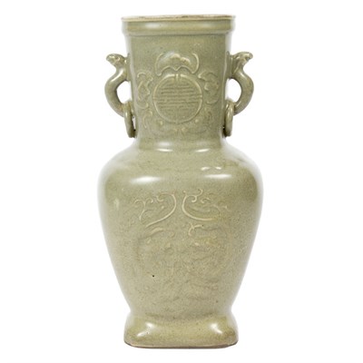 Lot 113 - Chinese Celadon Vase 19th Century Of tapering...