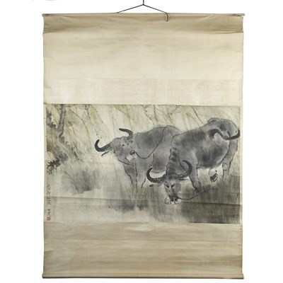 Lot 131 - Chinese School 20th Century Water Buffalo...