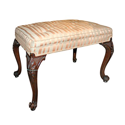 Lot 154 - George III Style Mahogany Stool Height 18...
