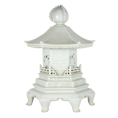 Lot 182 - Chinese White Glazed Porcelain Shrine 19th...