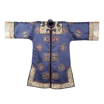Lot 192 - Chinese Han Style Silk Robe Mid 19th century...