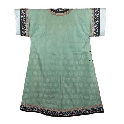 Lot 193 - Chinese Green Silk Robe 19th Century The...