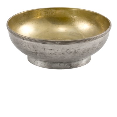 Lot 216A - Continental Parcel Silver Gilt Footed Bowl Of...