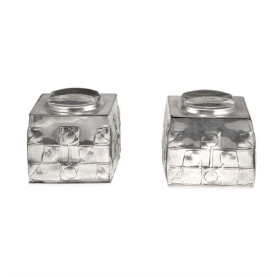 Lot 369 - Assembled Pair of Liberty & Co. Tudric Pewter...