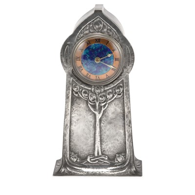 Lot 371 - Liberty & Co. Tudric Pewter Mantel Clock...
