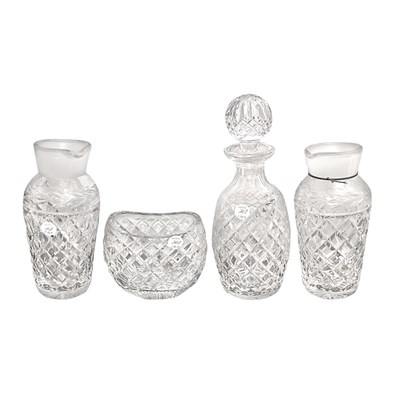 Lot 207 - Set of Four Waterford Cut Glass Bar Articles