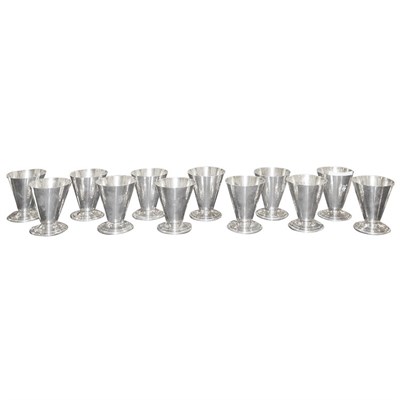 Lot 316 - Set of Twelve Gorham Sterling Silver Cups...