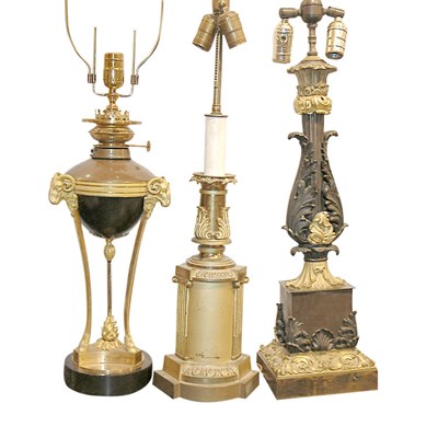 Lot 278 - Group of Three Neoclassical Style Gilt and...