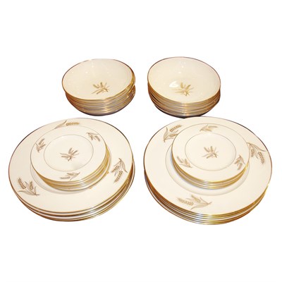 Lot 304 - Lenox Gilt Decorated Porcelain Partial Dinner...