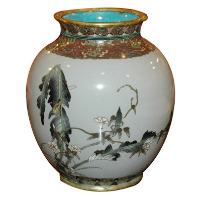 Lot 306 - Japanese Cloisonne Vase Height 5 3/4 inches.