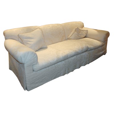 Lot 424 - Loose Cushion Sofa Length 7 feet 2 inches.