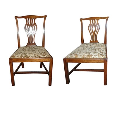 Lot 439 - Pair of George III Style Mahogany Chairs
