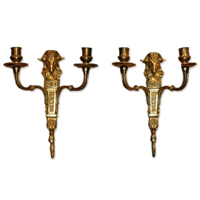 Lot 456 - Pair of Neoclassical Style Gilt-Bronze...