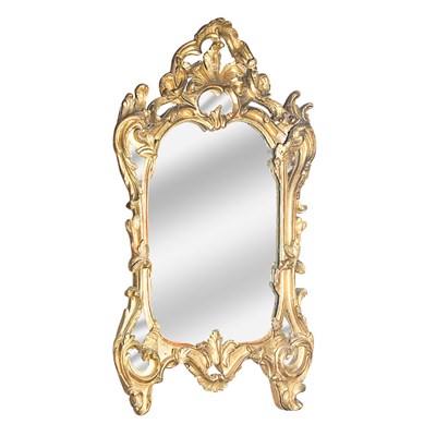 Lot 331 - Louis XV Style Gilt Framed Mirror Height 37...