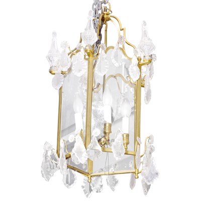 Lot 374 - Louis XVI Style Gilt-Metal and Glass...