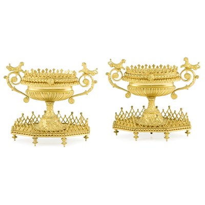 Lot 452 - Pair of Louis XVI Style Gilt-Bronze Trinket...