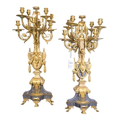 Lot 453 - Pair of Louis XVI Style Gilt-Bronze...