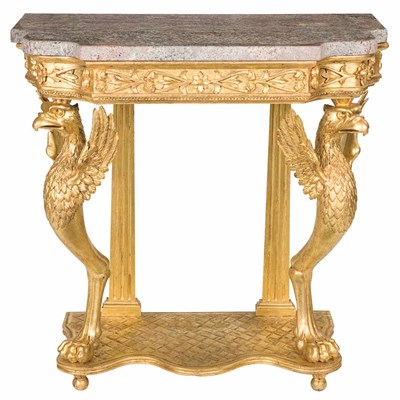 Lot 426 - Northern European Neoclassical Gilt-Wood...