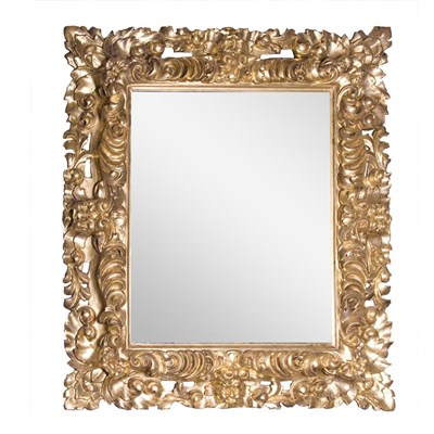 Lot 143 - Italian Rococo Gilt-Wood Mirror Height 43...