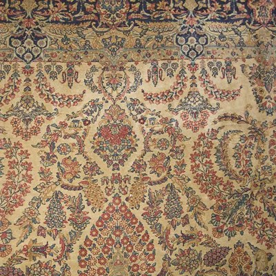 Lot 589 - Kirman Carpet Southeast Persia, second quarter...