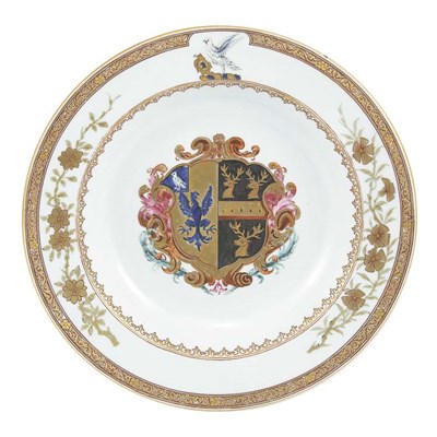 Lot 270 - Chinese Export Armorial Porcelain Bowl Circa...