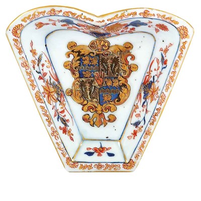 Lot 253 - Chinese Export Armorial Porcelain Sweetmeat...