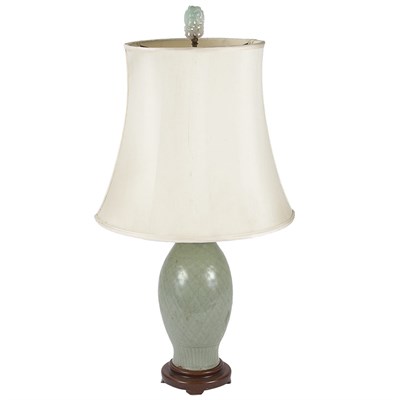 Lot 314 - Chinese Export Celadon Glazed Porcelain Vase...