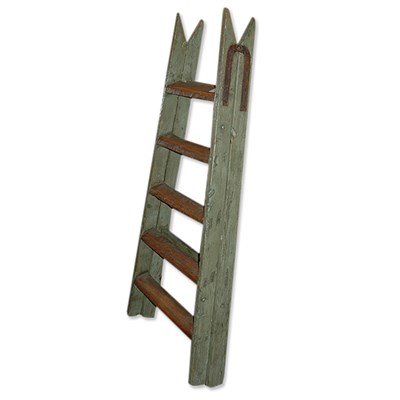 Lot 498 - Provincial Green Painted Ladder