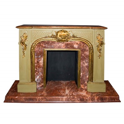 Lot 664 - Louis XV Style Parcel Gilt and Faux Rouge...