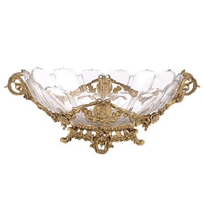 Lot 589 - Louis XVI Style Gilt-Bronze and Cut Glass...