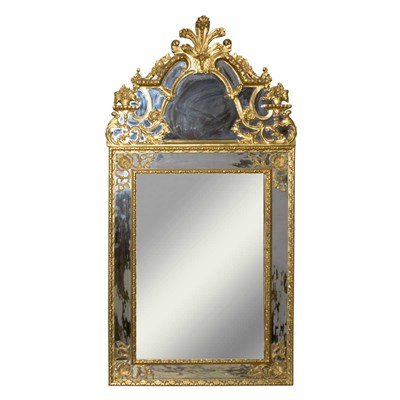 Lot 662 - Regence Style Gilt-Wood Mirror Framed Mirror...