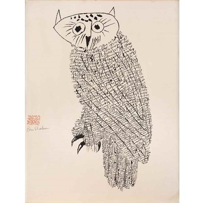 Lot 507 - Ben Shahn (1898-1969) OWL NO. 1 (PRESCOTT 83)...