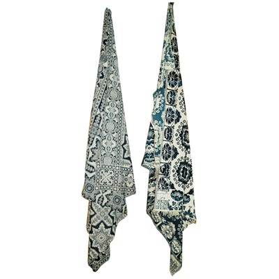 Lot 513 - Two Jacquard Coverlets United States, 19th...