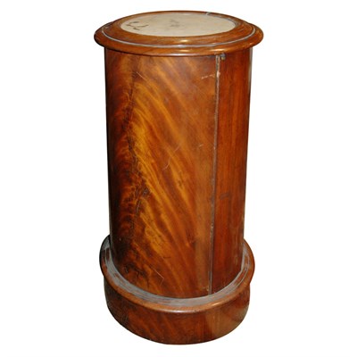 Lot 145 - Empire Marble Top Fruitwood Pot Cupboard...