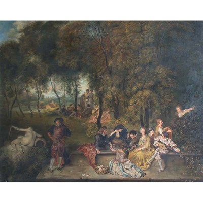 Lot 31 - E. Meyer, After Watteau Fete Galante, 1925...