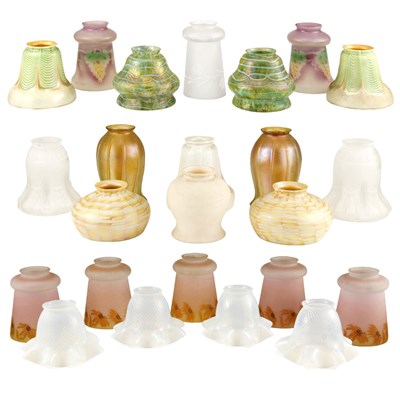 Lot 301 - Group of Twenty-Four Glass Shades Including...