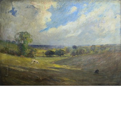 Lot 22 - Otto Henry Schneider American, 1865-1950 Cows...