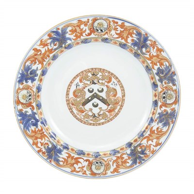 Lot 251 - Chinese Export Armorial Porcelain Dish Circa...