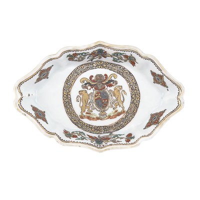 Lot 298 - Chinese Export Armorial Porcelain Stand 18th...