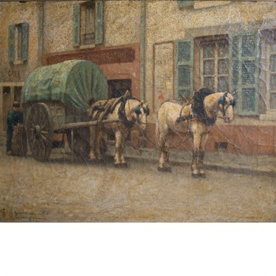 Lot 14 - Frank Russell Green American, 1856-1940 Horse...