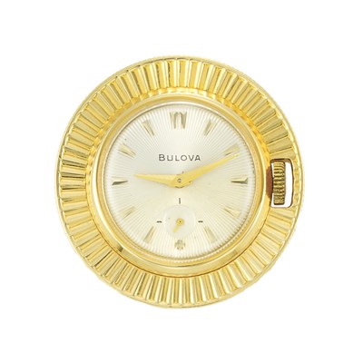 Lot 553 - Gold Purse Clock, Bulova