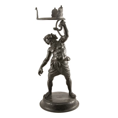 Lot 509 - Italian Black Patinated-Bronze Figure of...