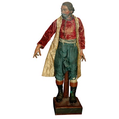 Lot 275A - Continental Baroque Style Polychromed Boxwood...