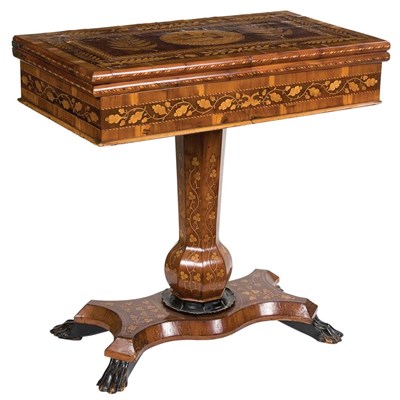 Lot 351 - Irish Victorian Part Ebonized Yew, Walnut and...