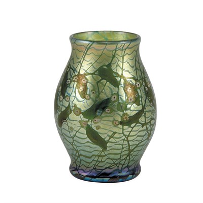 Lot 330 - Tiffany Favrile Glass Millefiore Vase Circa...