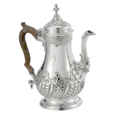 Lot 326 - Scottish George III Silver Coffee Pot Lothian...